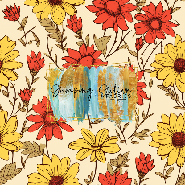 474 Red & Yellow Floral
