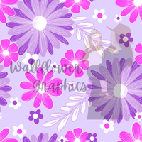 Pink and Purple Floral - Wallflower