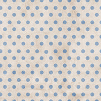 *In-House* Blue Polka Dots on Cream (Coconut Colada Collection)
