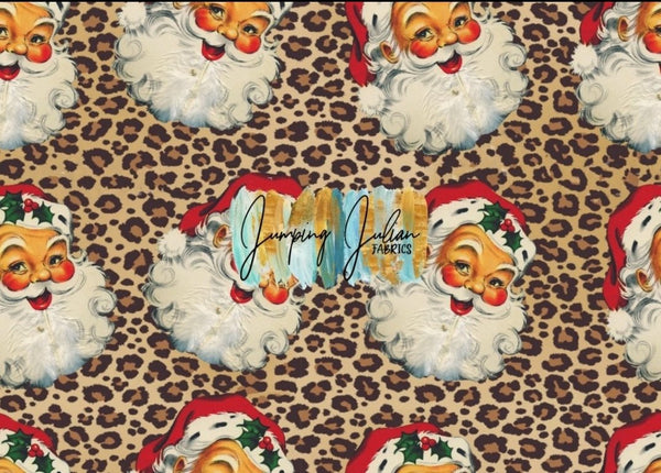 *IN-HOUSE* Vintage Santa on Leopard