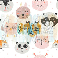 *In-House* Little Animals on Pink