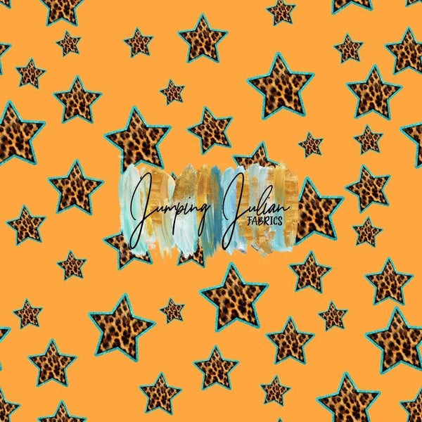 *In-House* Leopard Stars on Orange