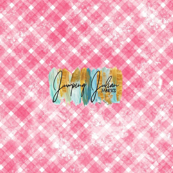 *In-House* Light Pink & Watercolor Plaid (Airplane Love)