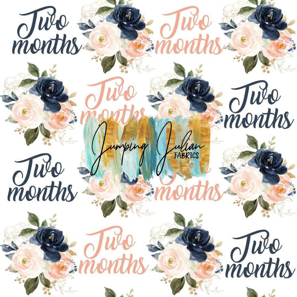 *In-House* Two Months Peach & Navy Floral