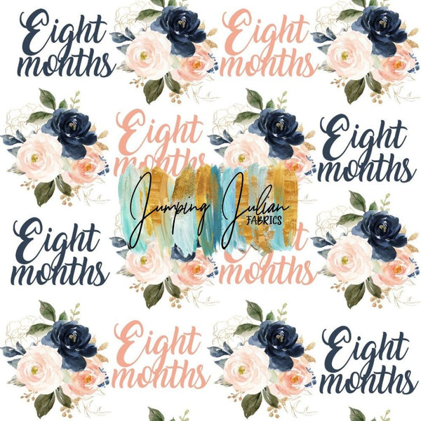 *In-House* Eight Months Peach & Navy Floral
