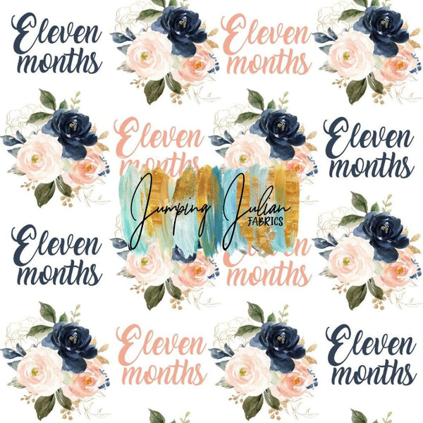 *In-House* Eleven Months Peach & Navy Floral